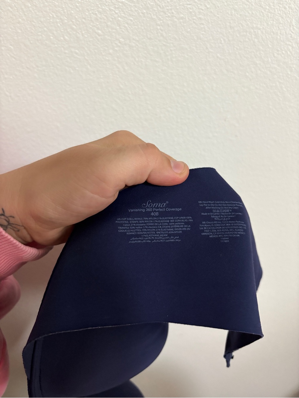 Soma® Vanishing 360 Perfect Coverage
40B Bra Deep Navy - Women’s Intimates - Picture 10 of 10